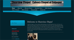 Desktop Screenshot of calvarychapelofculpeper.org