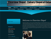 Tablet Screenshot of calvarychapelofculpeper.org